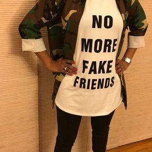NO MORE FAKE FRIENDS T-shirt